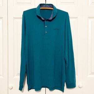 Greyson Apache Polo Shirt Size XL Golf Long Sleeve Pima Cotton River Crest CC